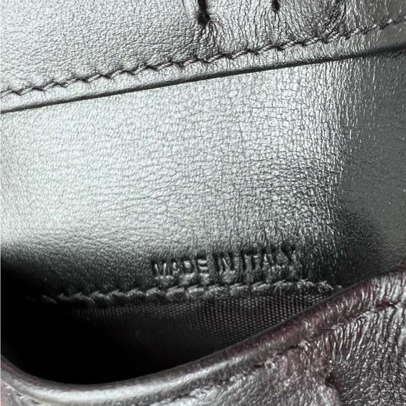 Valentino Garavani x Jamie Reid Embroidered Patch Black Leather Bifold Wallet - Picture 8 of 9